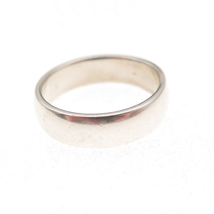 925 Sterling Silver Vintage Peace Oxidized Band Ring Size 6