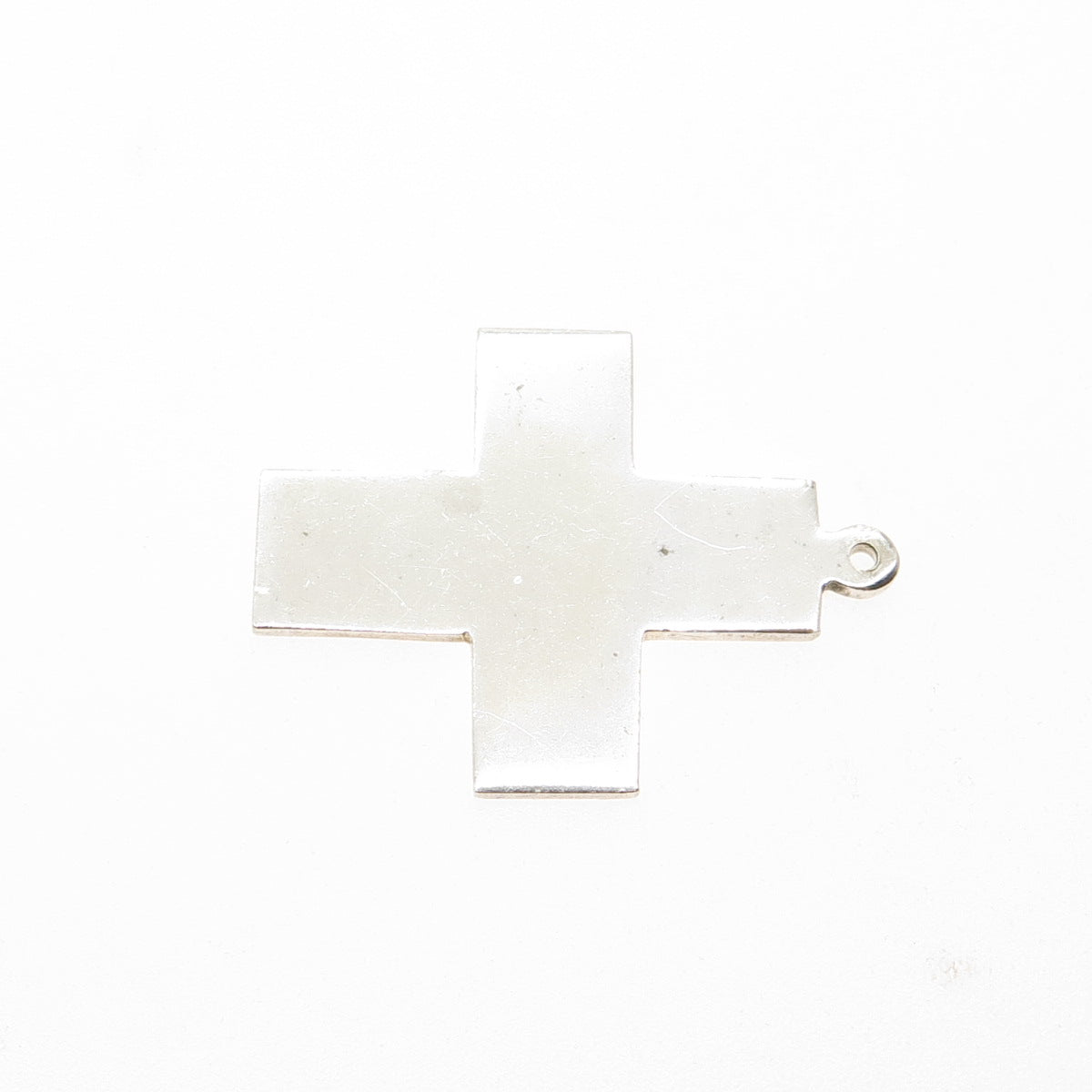950 Silver Vintage Cross Religious Charm Pendant