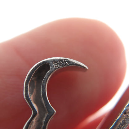 925 Sterling Silver Open Heart Slide Pendant