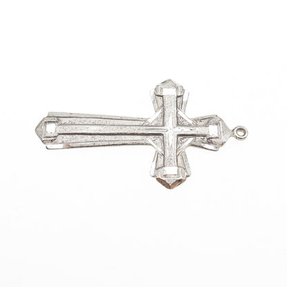 BLISS 925 Sterling Silver Vintage Cross Oxidized Charm Pendant