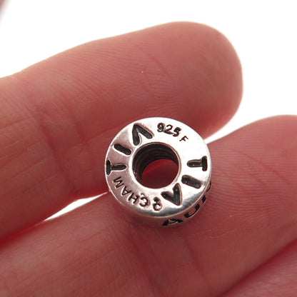 Chamilia 925 Sterling Silver Aunt Tia Tante Slide Spacer Charm