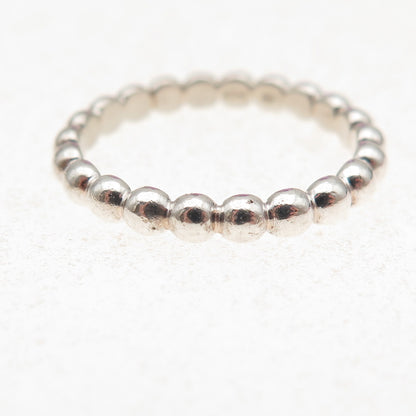 Mejuri 925 Sterling Silver Bubble Band Ring Size 7