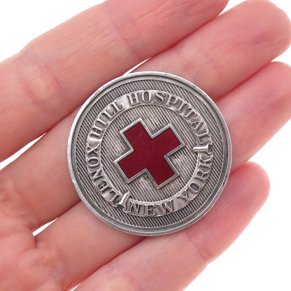 Dieges & Clust Sterling Vintage Enamel Lenox Hill Hospital School of Nursing Pin