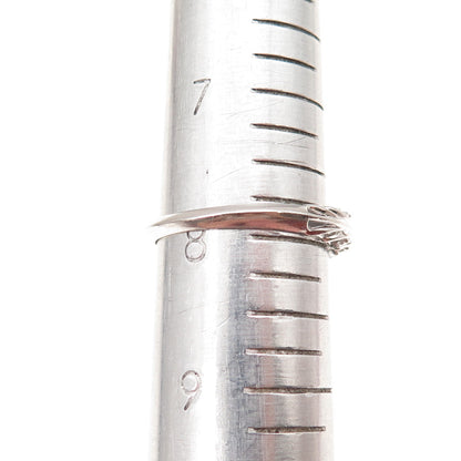 Jeulia 925 Sterling Silver Round-Cut C Z Ring Size 8
