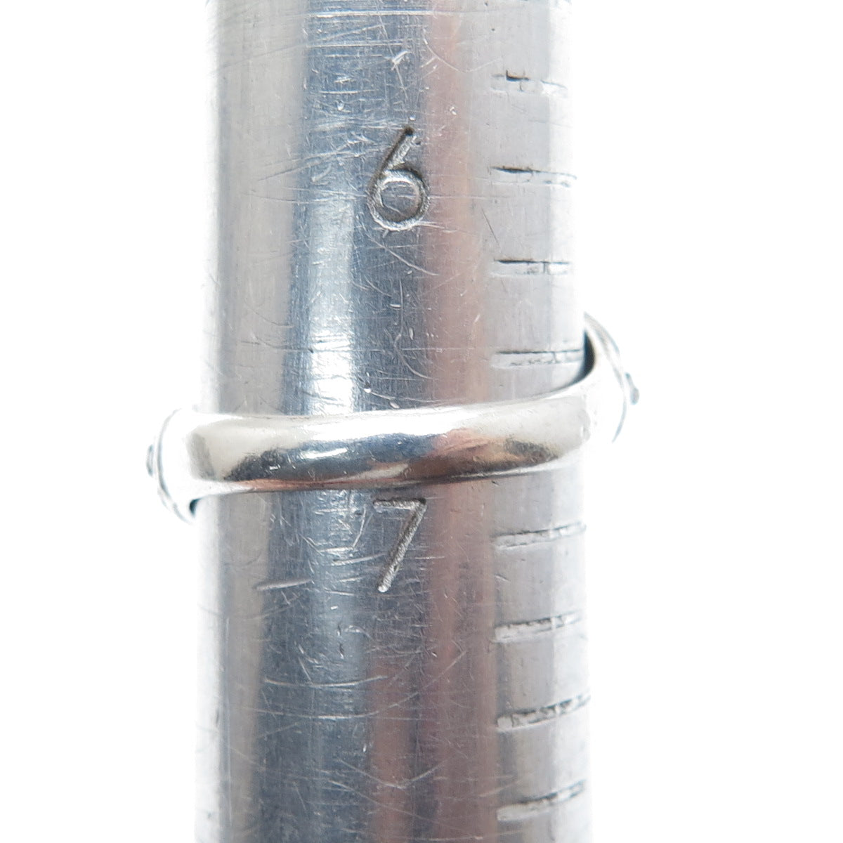 900 Silver Vintage Enamel Filigree Bypass Oxidized Ring Size 6.75