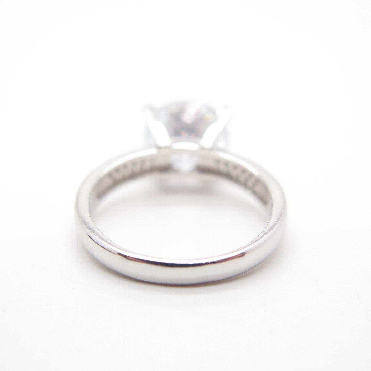 925 Sterling Silver Round Cut C Z Ring Size 7