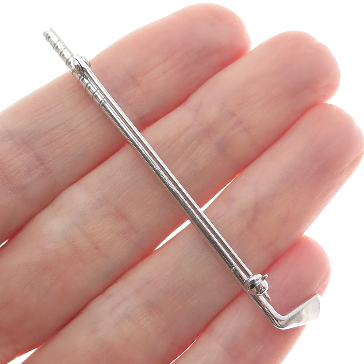 B. A. BALLOU & CO. 925 Sterling Silver Antique Art Deco Golf Club Pin Brooch