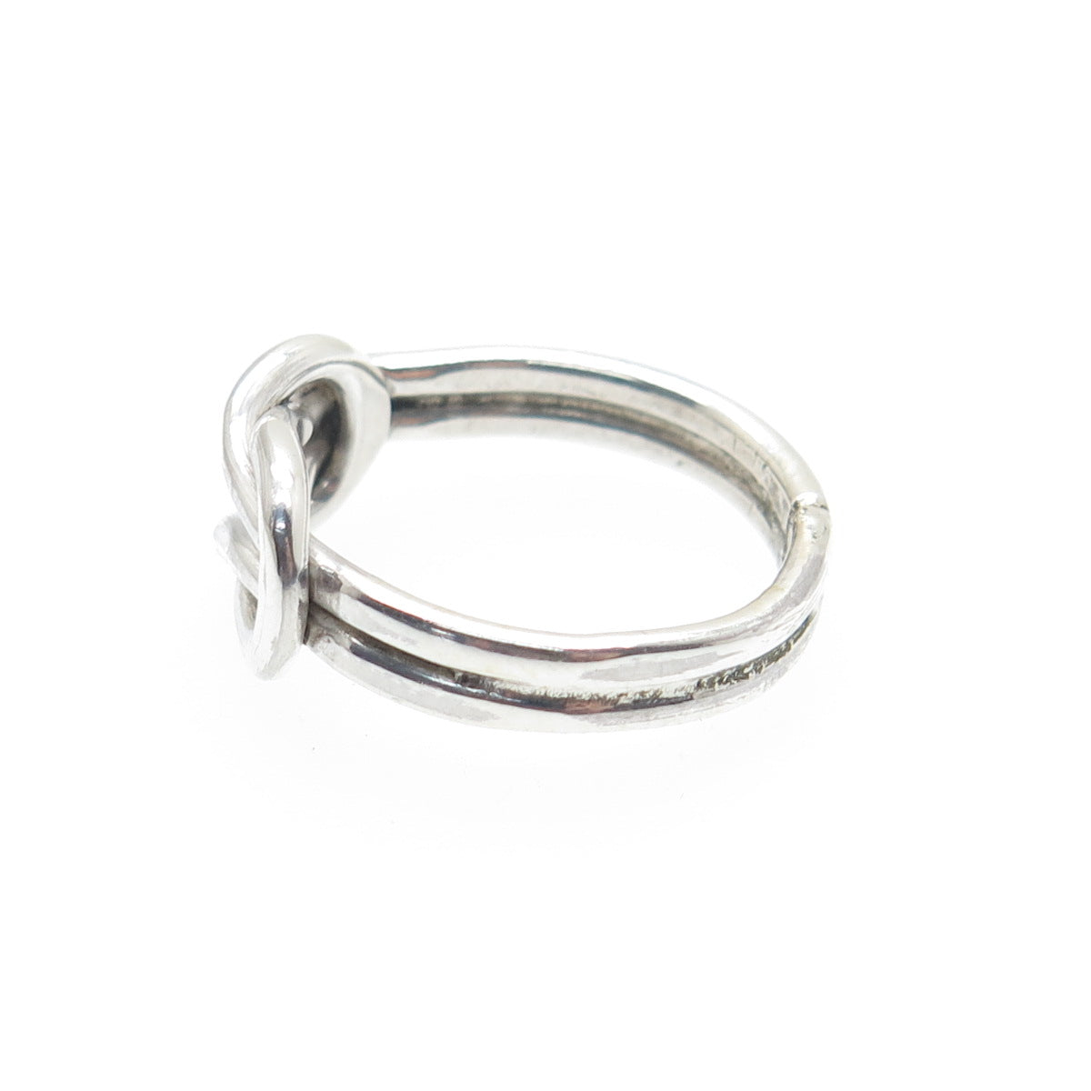 925 Sterling Silver Vintage Mexico Mariner Love Knot Ring Size 5
