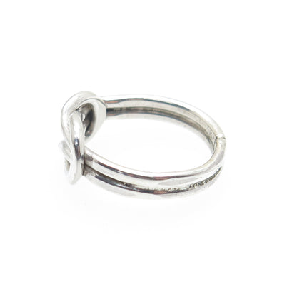 925 Sterling Silver Vintage Mexico Mariner Love Knot Ring Size 5