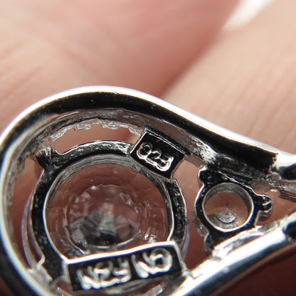 925 Sterling Silver Round-Cut C Z Minimalist Pendant