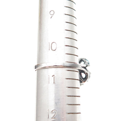 Chapal Zenray Sterling Silver Vintage Real Multi-Gem Butterfly Ring Size 10.75