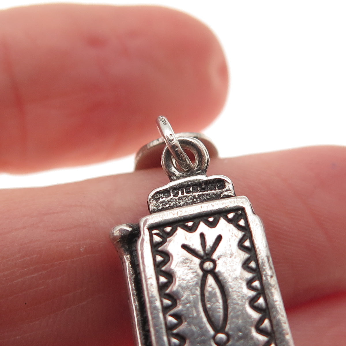 Maisels Indian Old Pawn 925 Sterling Vintage Slot Machine Casino 3D Mini Pendant