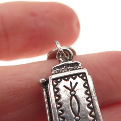 Maisels Indian Old Pawn 925 Sterling Vintage Slot Machine Casino 3D Mini Pendant