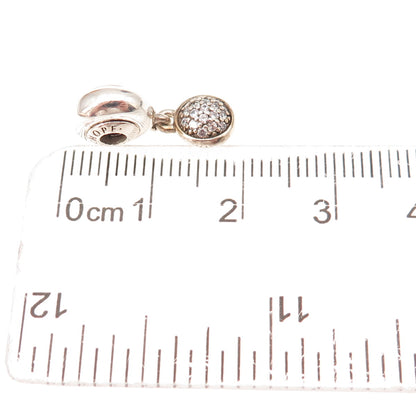 Pandora 925 Sterling Silver C Z Essence Hope Dangle Charm