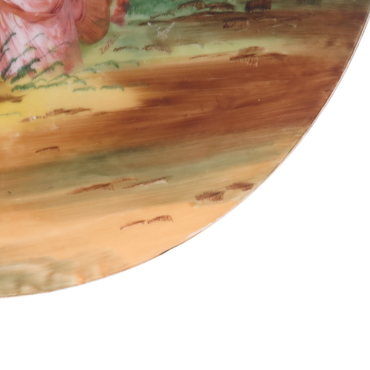 VICTORIA SCHMIDT Antique Austrian Porcelain "Cherries" Collectable Cabinet Plate