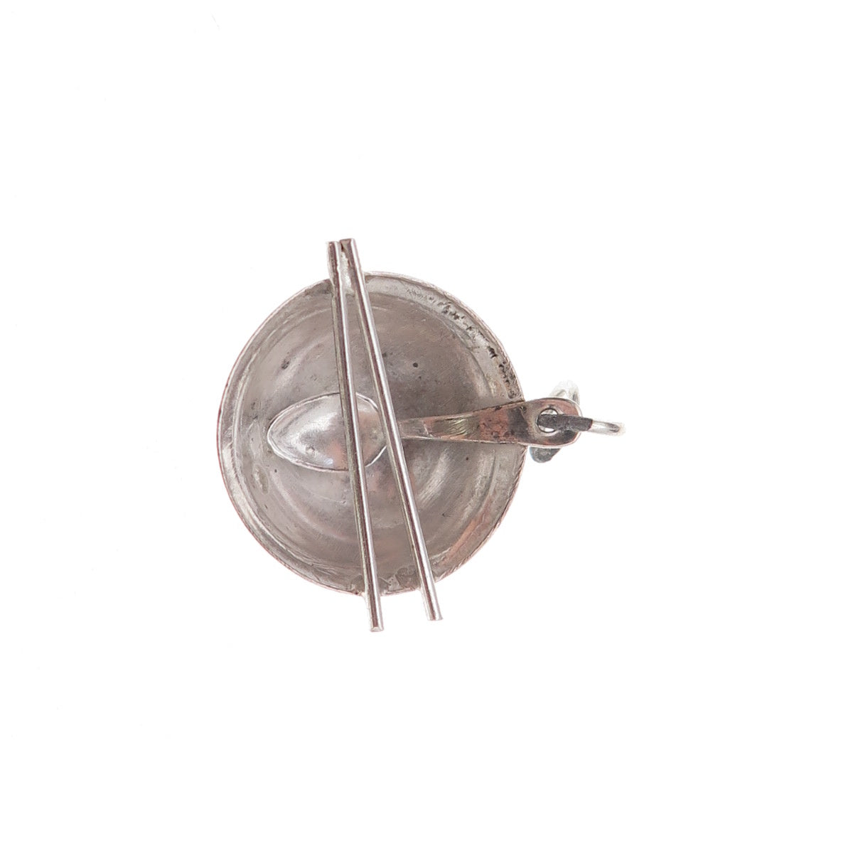 925 Sterling Silver Antique Japanese Chopsticks Bowl Spoon 3D Charm Pendant