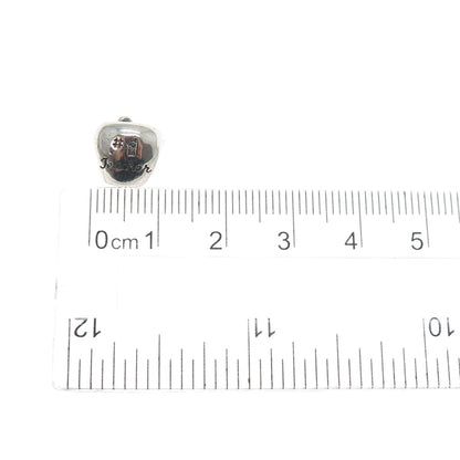 REFLECTION BEADS 925 Sterling Silver C Z #1 Teacher Apple Slide Bead Charm