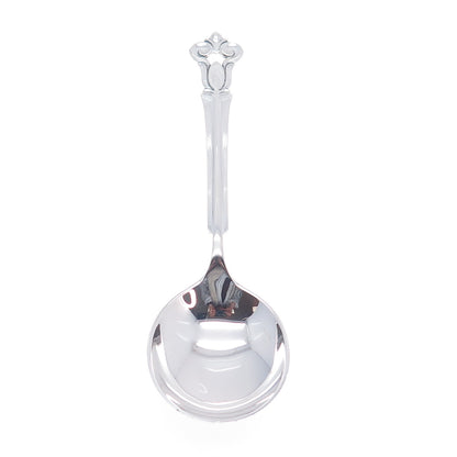 COHR 925 Sterling Silver Antique Denmark Monica Round Bowl Soup Spoon