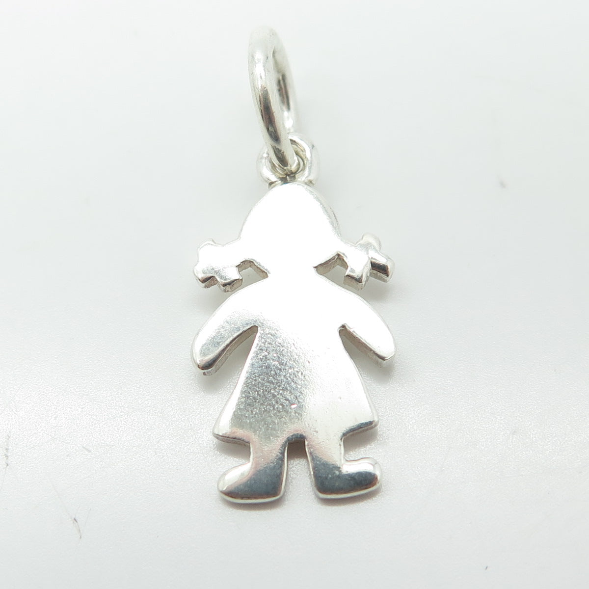 950 Silver Vintage Baby Girl Doll Charm Pendant