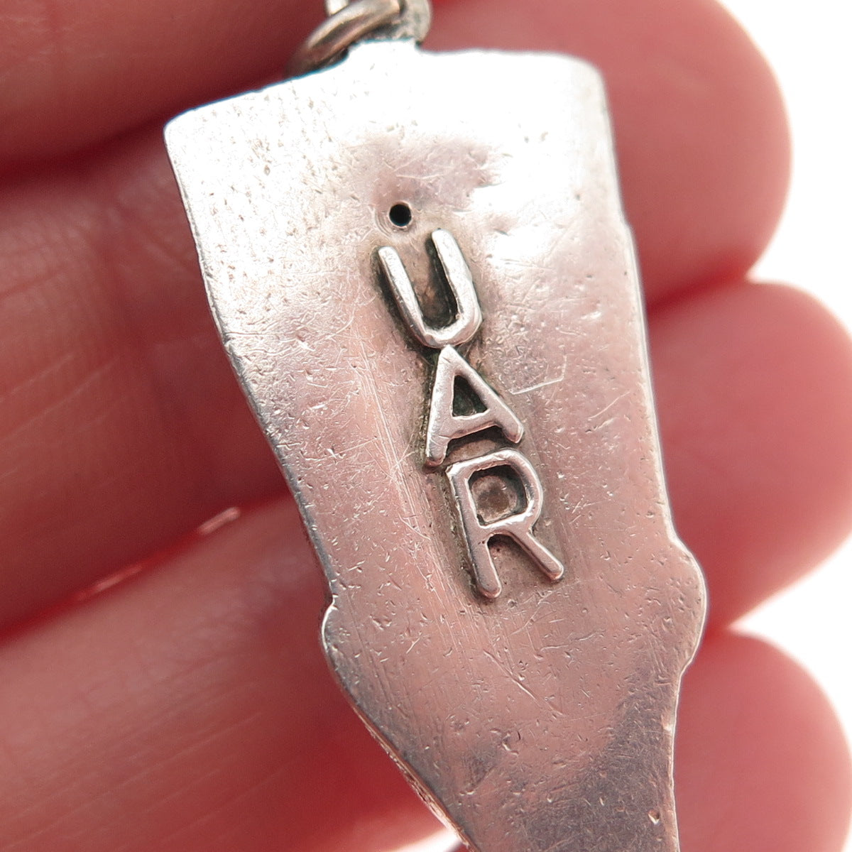 800 Silver Vintage Egyptian Nefertiti UAR Charm Pendant