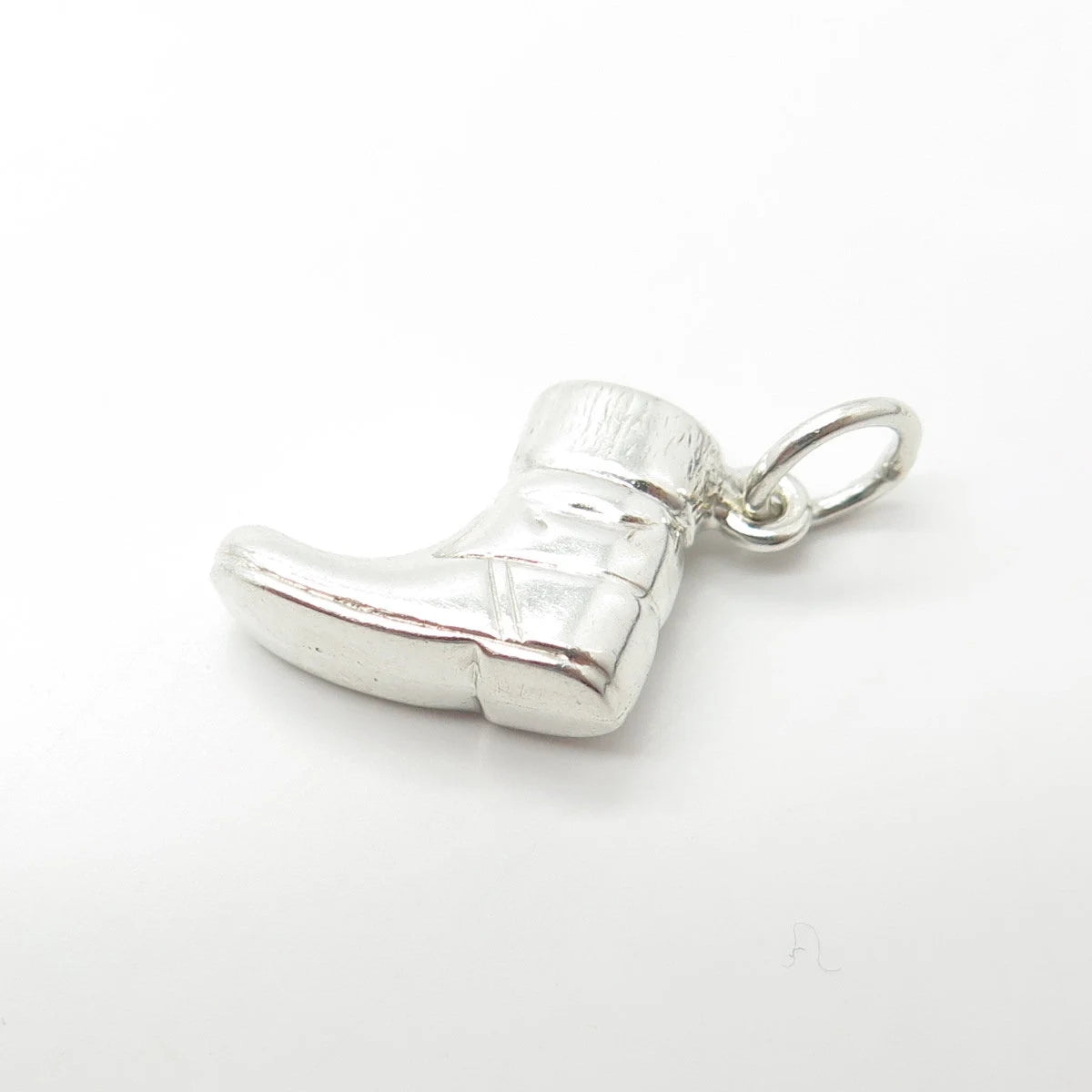 925 Sterling Silver Vintage Boot Charm Pendant