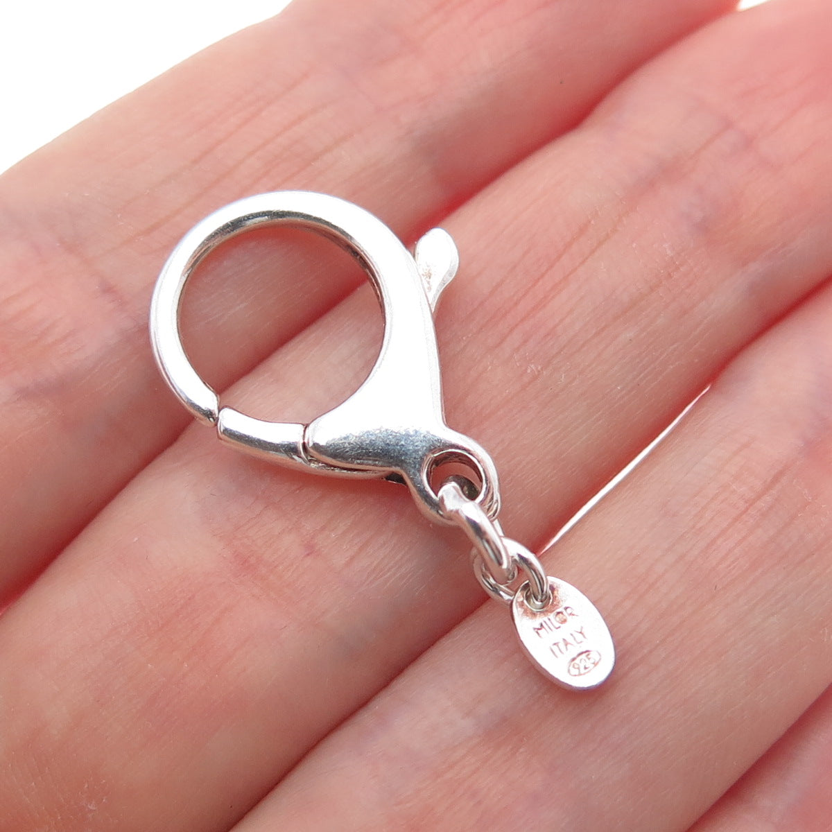 MILOR 925 Sterling Silver Vintage Italy Bracelet / Necklace Lobster Lock Clasp