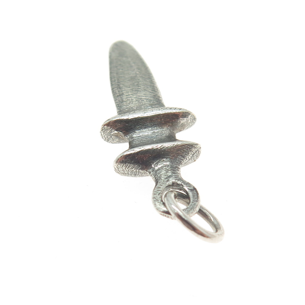 BNC 925 Sterling Silver Vintage Dagger 3D Oxidized Pendant