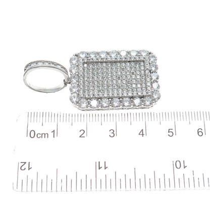 DESIGNS BY YAGI 925 Sterling Silver Round-Cut C Z Sparkle Pendant