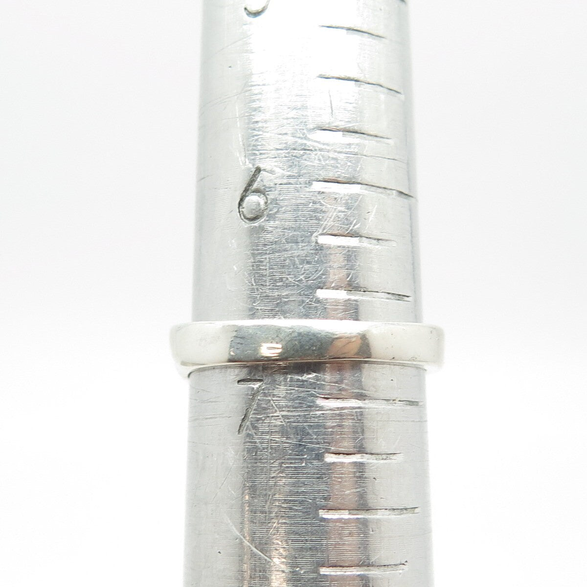 925 Sterling Silver Vintage Twisted Dome Ring Size 6.75