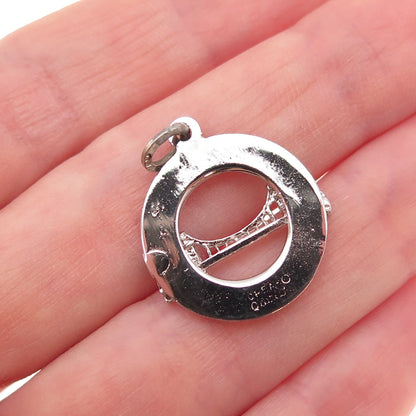Crea 925 Sterling Silver Vintage SF Golden Gate Bridge Charm Pendant
