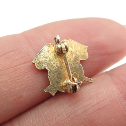 925 Sterling Silver Gold Plated Antique WWII US Army Quartermaster Officer Pin