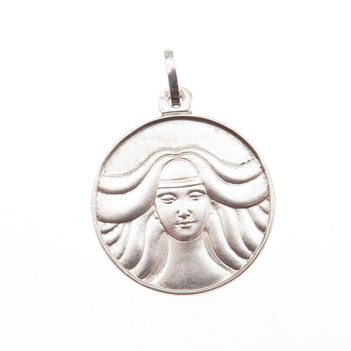 PANIGAL 800 Silver Vintage Italy Woman Charm Pendant