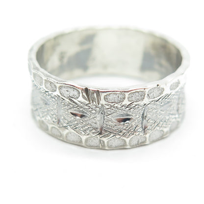 J.D. SCHLANG CO. 925 Sterling Silver Antique Art Deco Band Ring Size 10