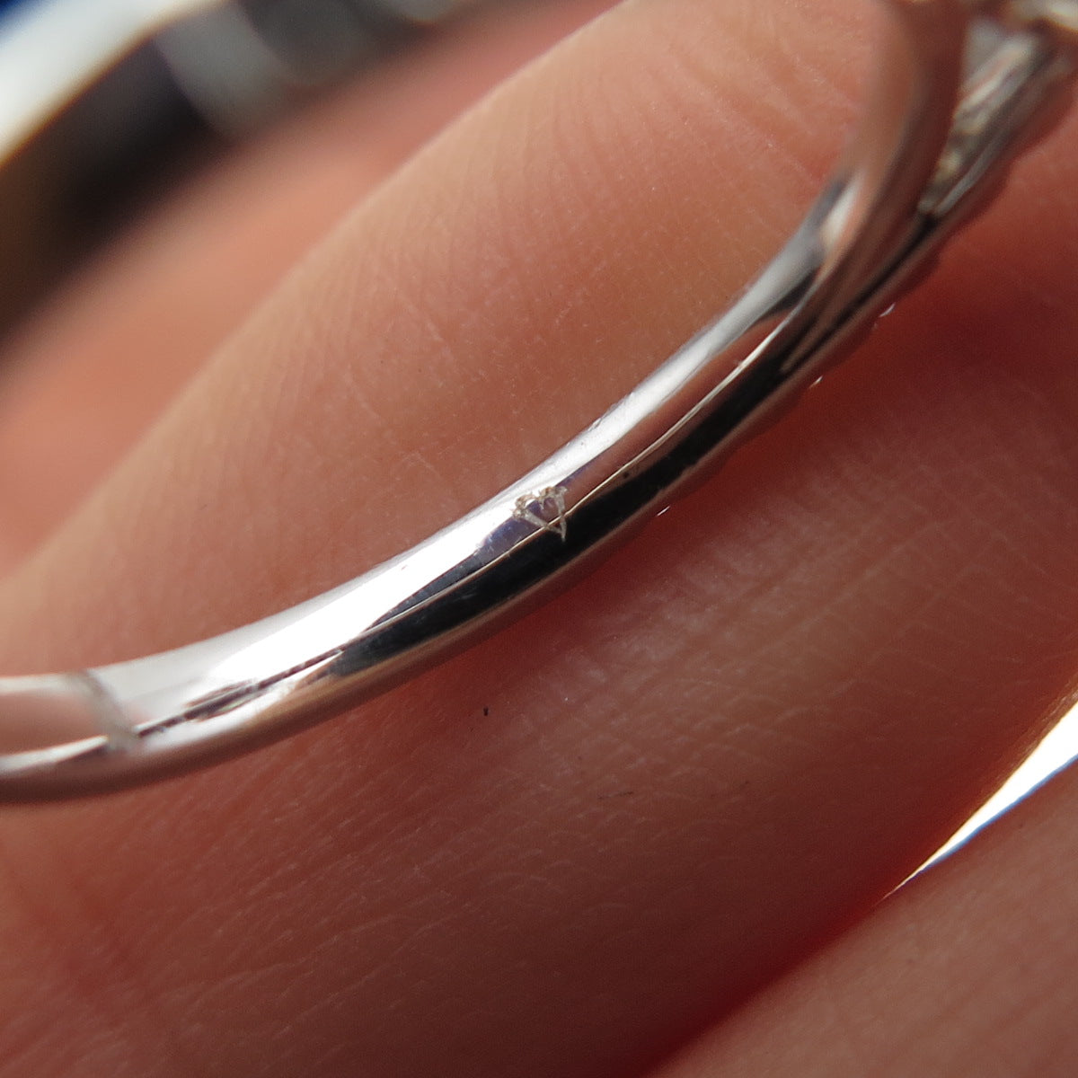 925 Sterling Silver Round-Cut C Z Engagement Ring Size 6.5