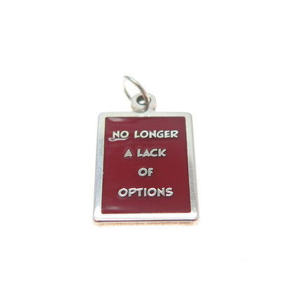 925 Sterling Silver Enamel No Longer A Lack Of Options Minimalist Charm Pendant