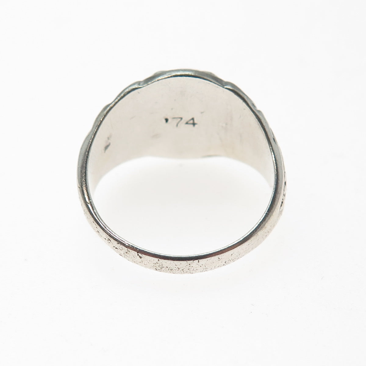 SK&F 925 Sterling Vintage 1974 Enamel Immaculate Conception School Ring Size 8.5