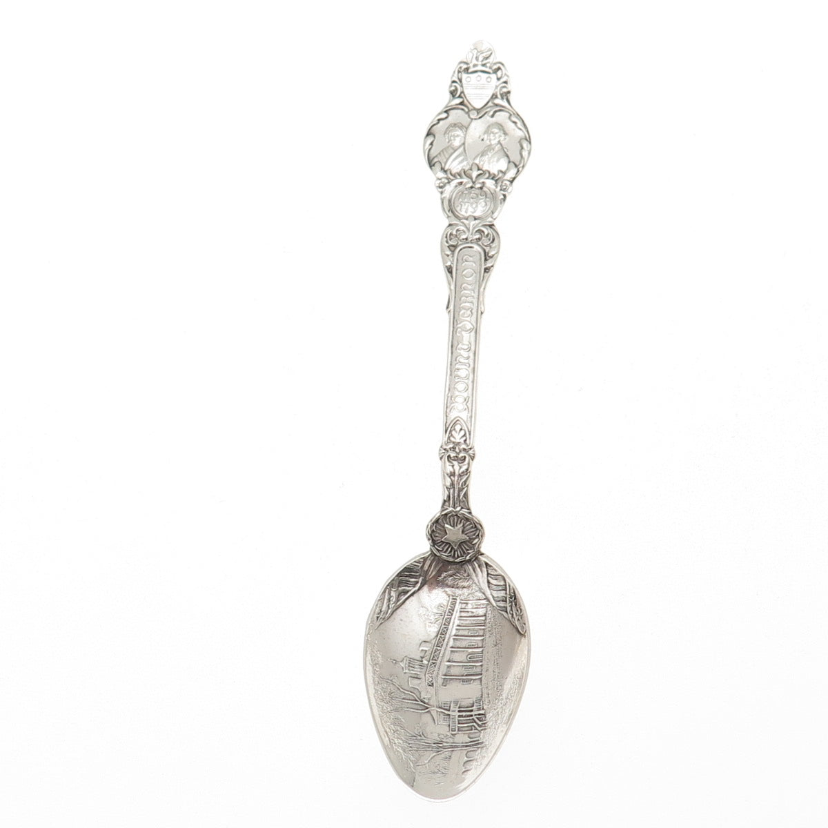 Moore & Leding 925 Sterling Silver Antique 1891 Mount Vernon Coffee Spoon