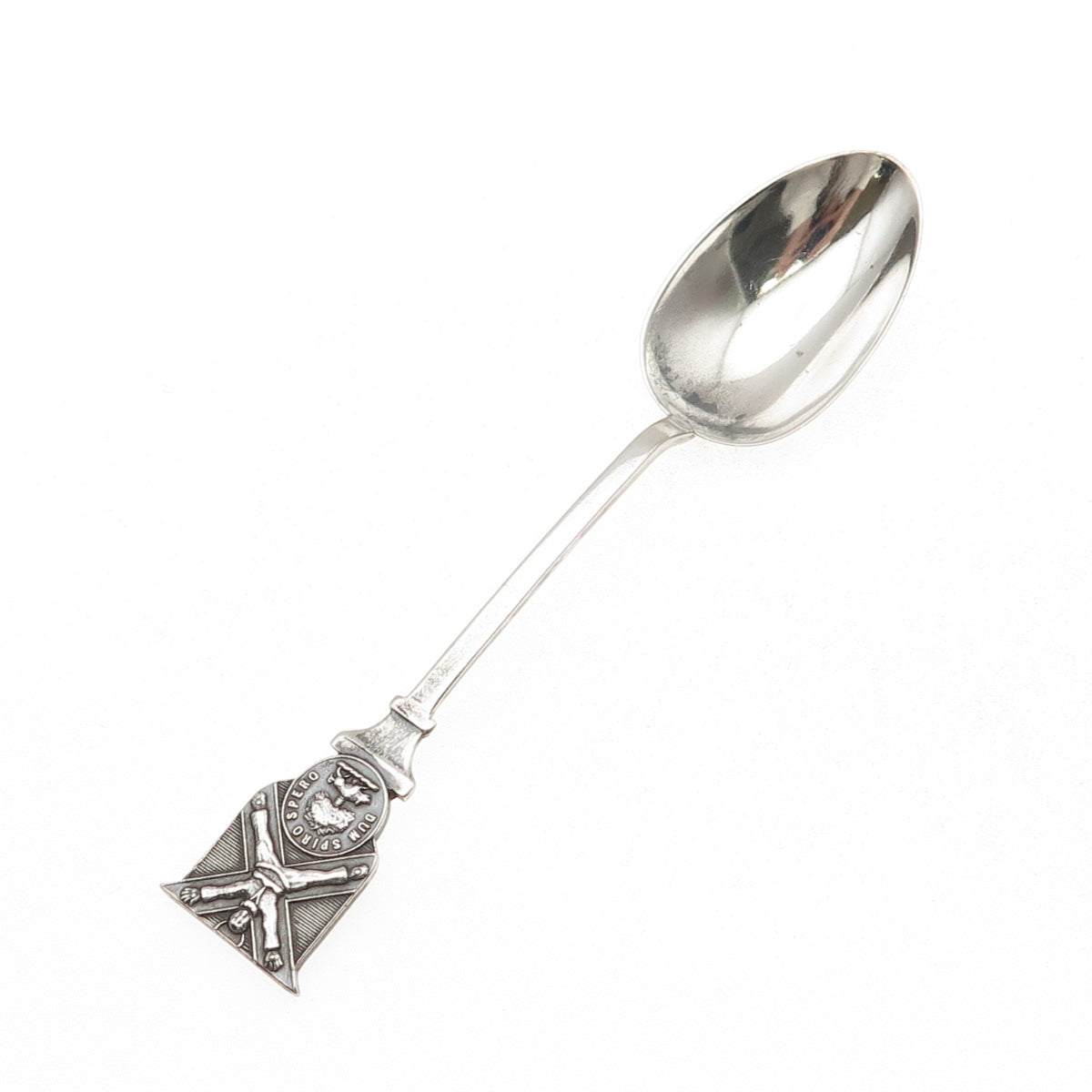 Stokes & Ireland 925 Sterling Silver Antique 1909 Dum Spiro Spero Coffee Spoon