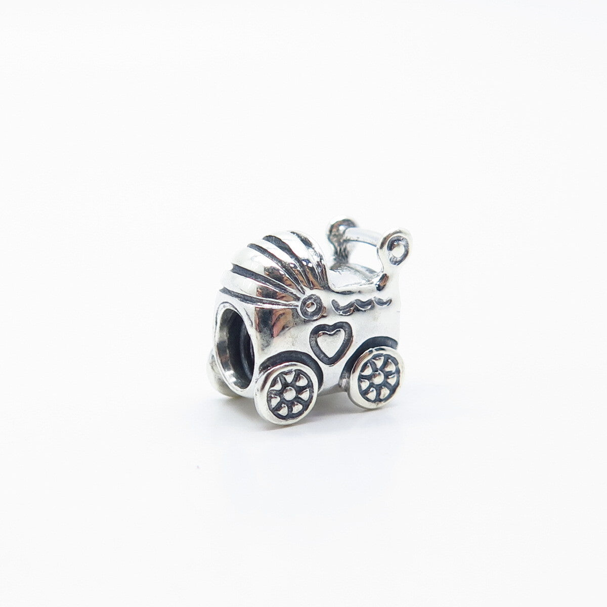 925 Sterling Silver Pandora Baby Carriage / Stroller Bead Charm