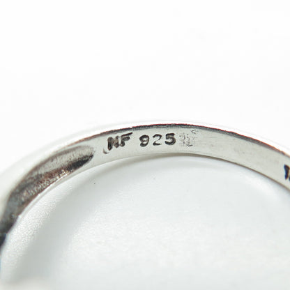 CHAPAL ZENRAY 925 Sterling Silver Vintage Cross Ring Size 9