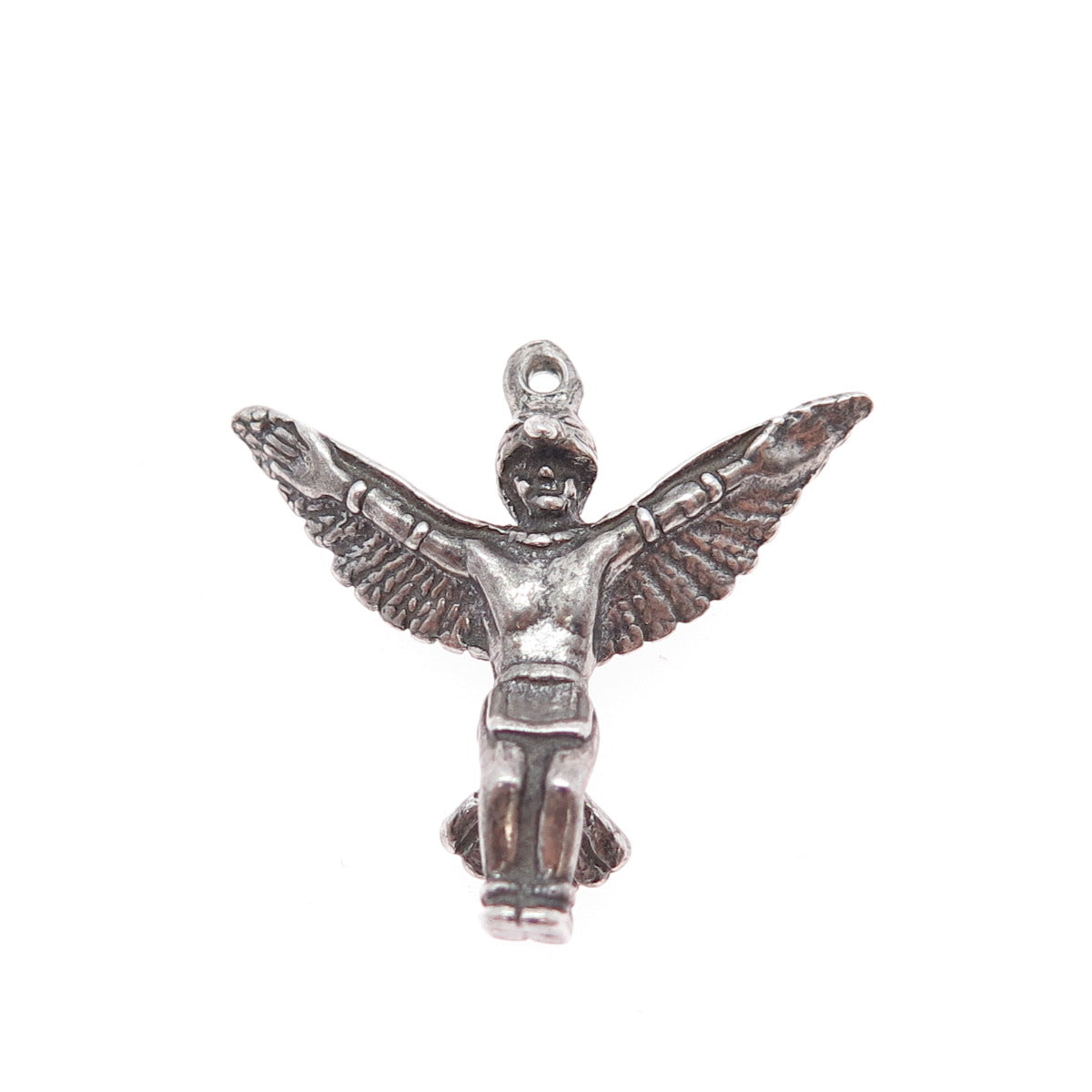 Old Pawn Sterling Silver Vintage Southwestern Indian Bird Dancer Mini Pendant