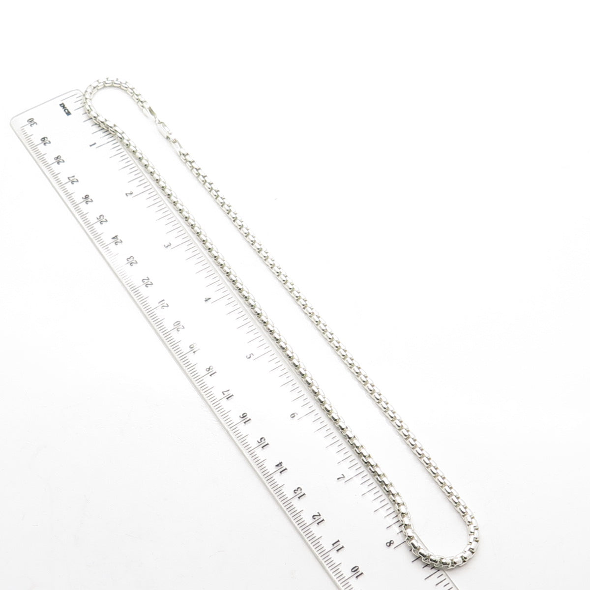 925 Sterling Silver Box Chain Necklace 16"