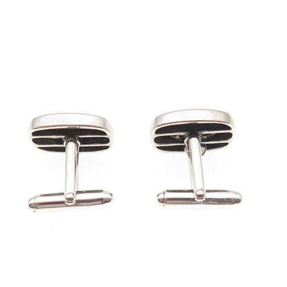 David Yurman 925 Sterling Silver Vintage Classic Cable Cushion Cufflinks