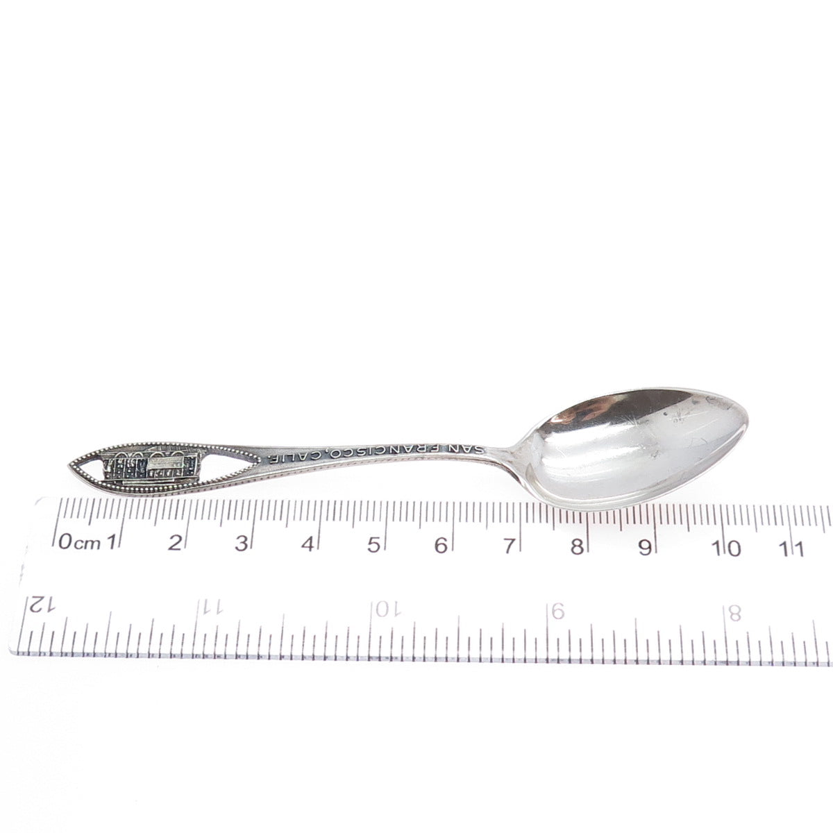 CHARLES M. ROBBINS 925 Sterling Silver Antique San Francisco CA Coffee Spoon