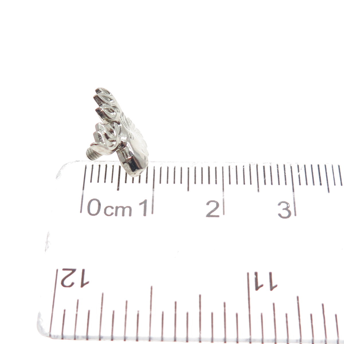 925 Sterling Silver Vintage Elk Minimalist Lapel Pin