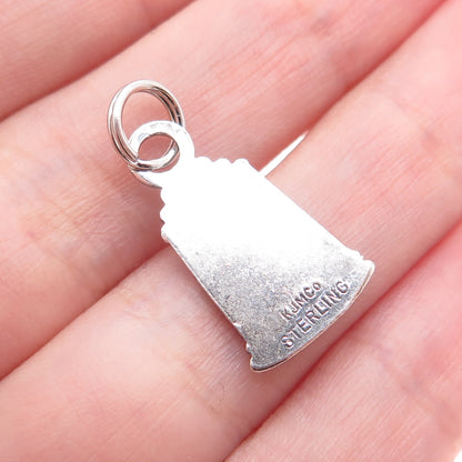 KJM CO. 925 Sterling Silver Vintage Lighthouse Oxidized Minimalist Charm Pendant
