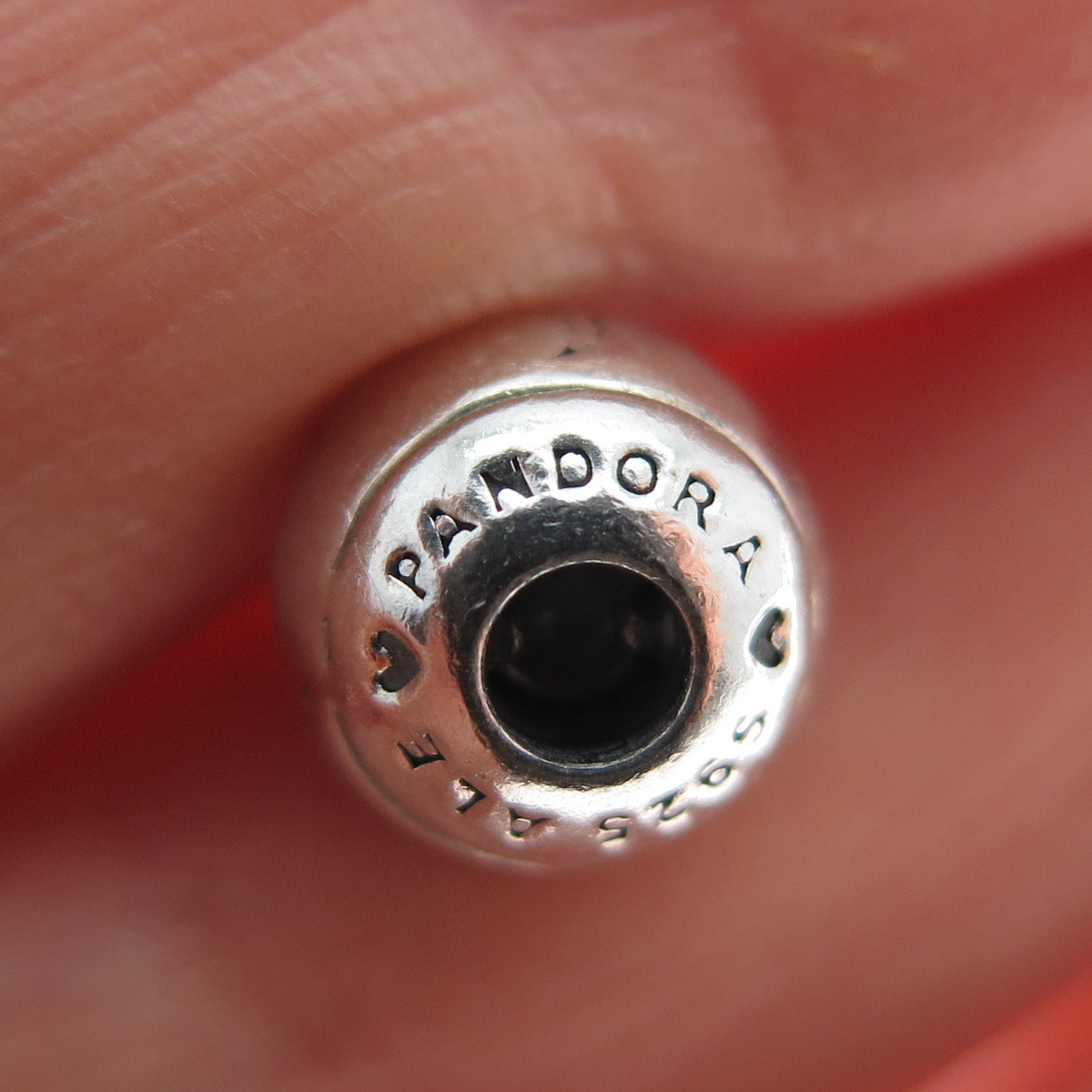 PANDORA Sterling Silver Crescent & Star Screw-Off Ball Adjustable Bracelet 6.75"