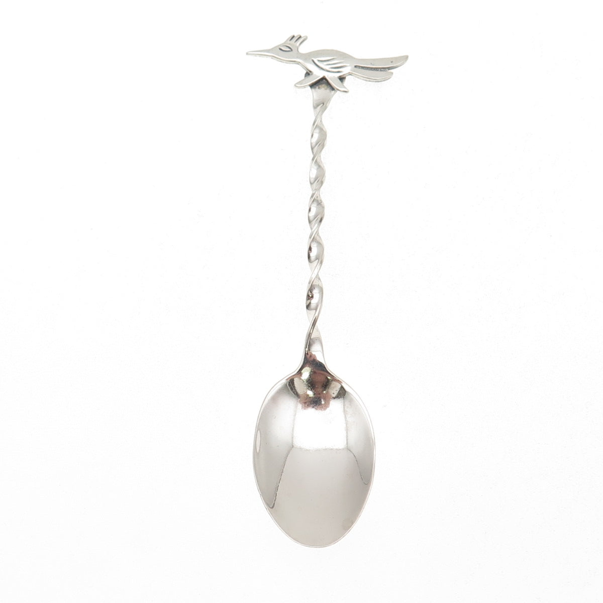 Bell Trading Post Old Pawn 925 Sterling Silver Vintage Roadrunner Coffee Spoon