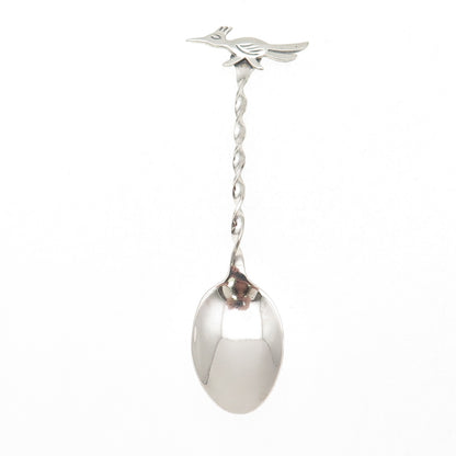 Bell Trading Post Old Pawn 925 Sterling Silver Vintage Roadrunner Coffee Spoon
