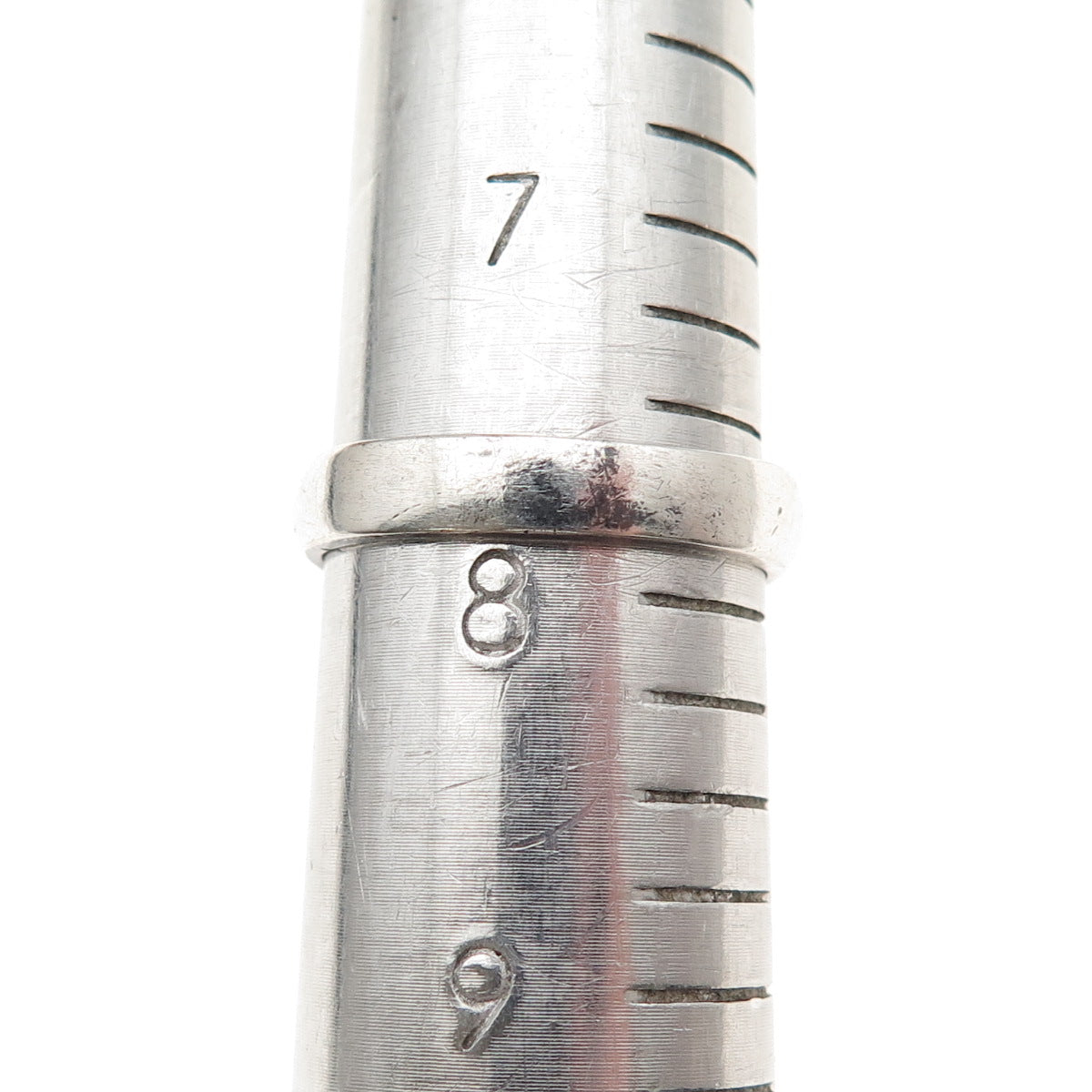 925 Sterling Silver Vintage Elsa Oxidized Name Ring Size 8